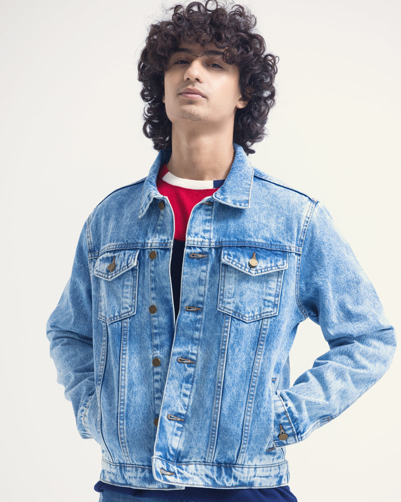 Men Denim Jacket - Engine - Buy Now