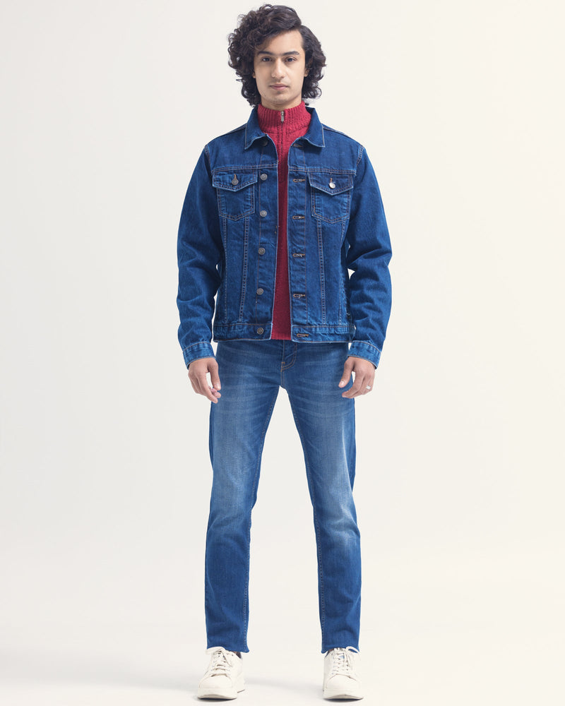 Men Denim Jacket - Engine - Buy Now