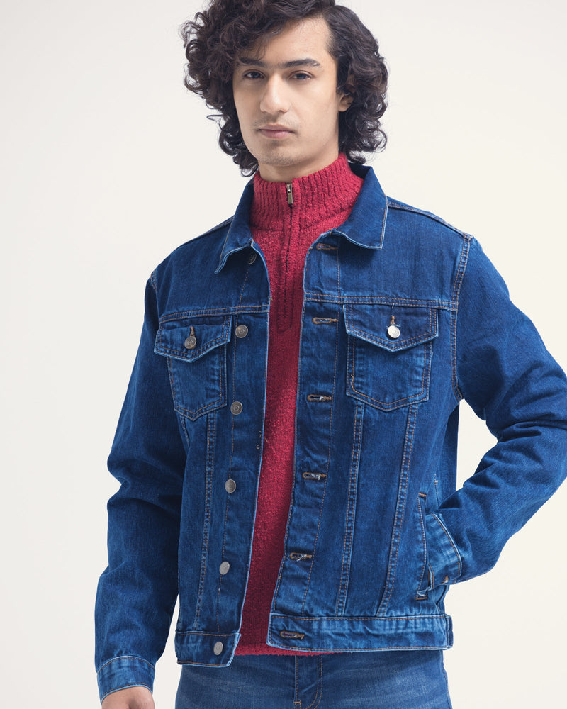 Men Denim Jacket - Engine - Buy Now