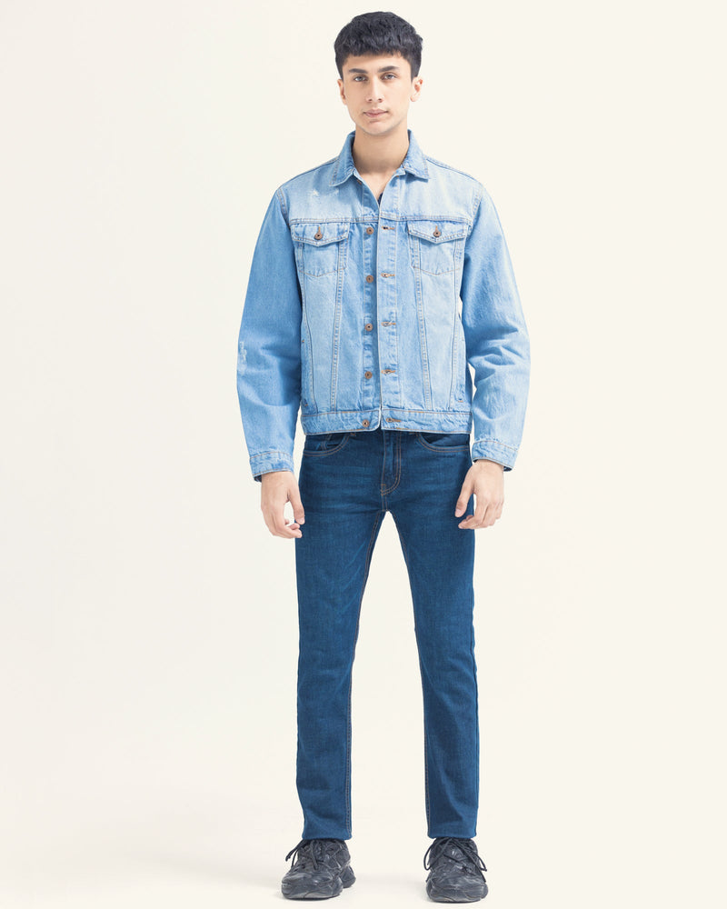 Men Denim Jacket - Engine - Buy Now
