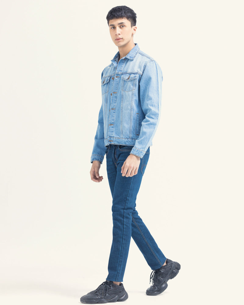 Men Denim Jacket - Engine - Buy Now