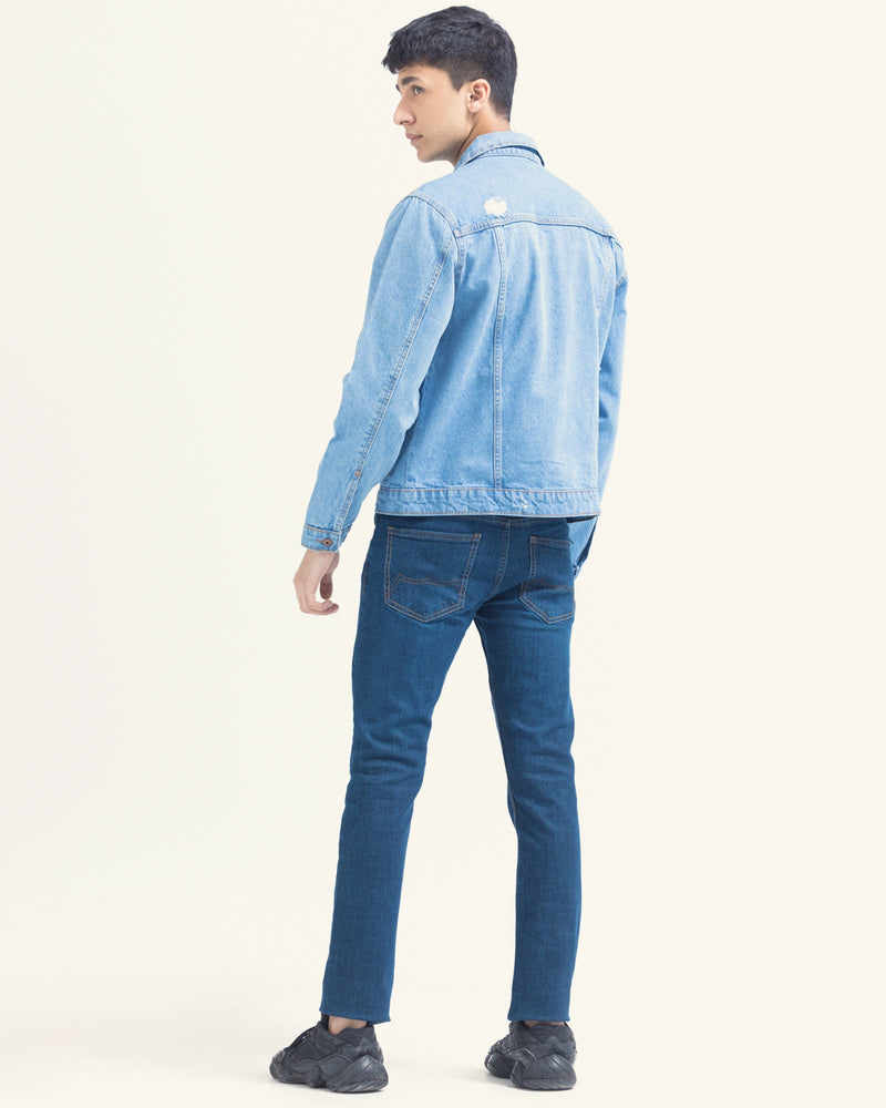 Men Denim Jacket - Engine - Buy Now