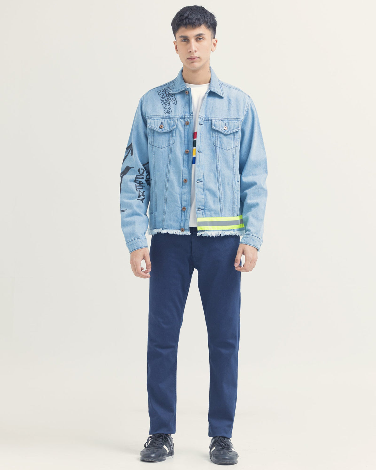 Men Denim Jacket - Engine - Buy Now