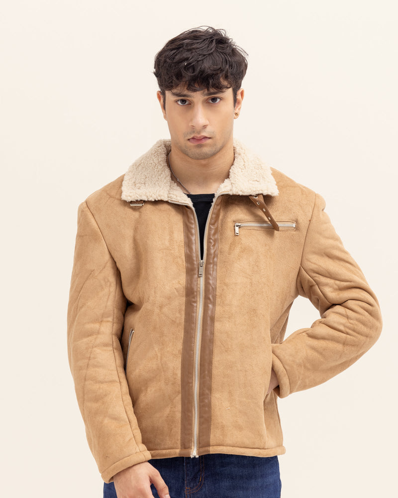 Men Suede Jacket - Engine - Buy Now