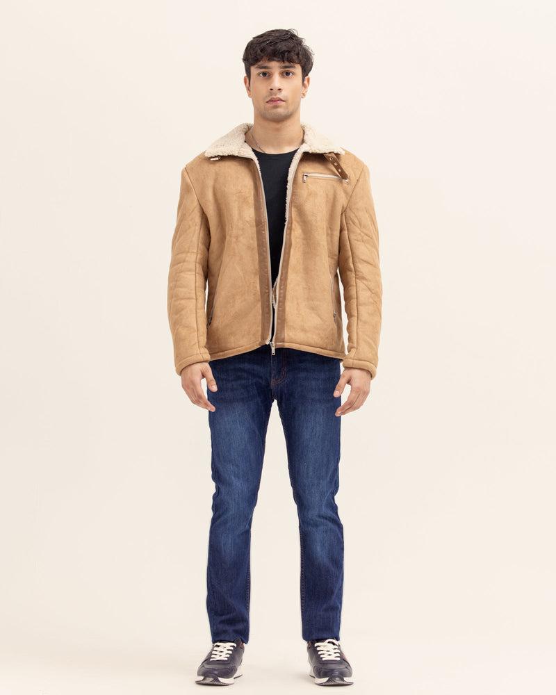 Men Suede Jacket - Engine - Buy Now