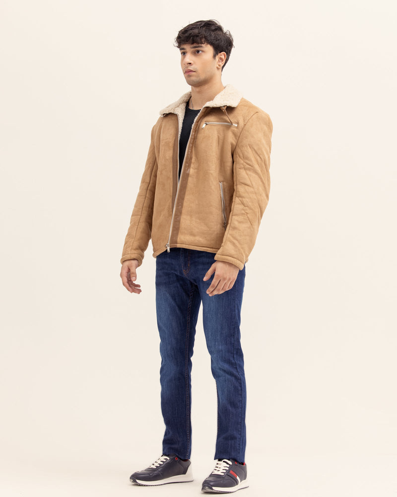 Men Suede Jacket - Engine - Buy Now