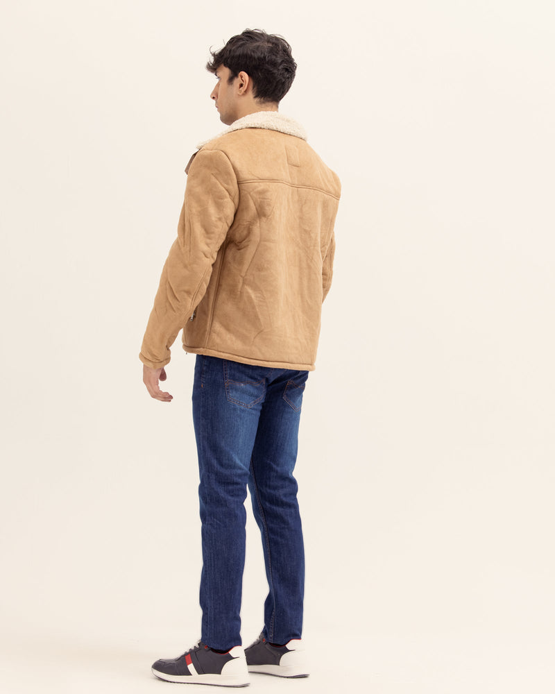 Men Suede Jacket - Engine - Buy Now