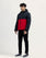 Men Red Color Parachute Fashion Bomber Jacket For MEN - ENGINE