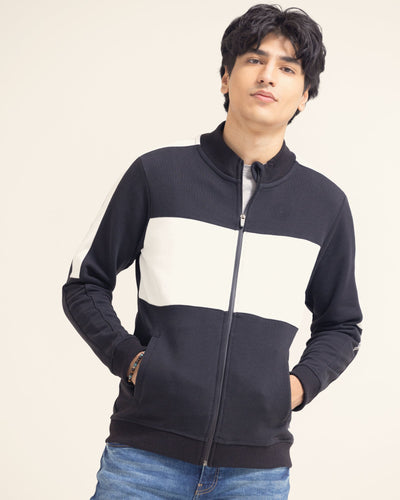 Men Mock Neck Zipper Upper