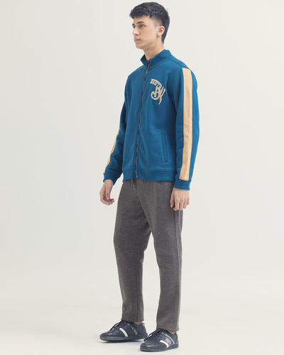Men Mock Neck Zipper Upper