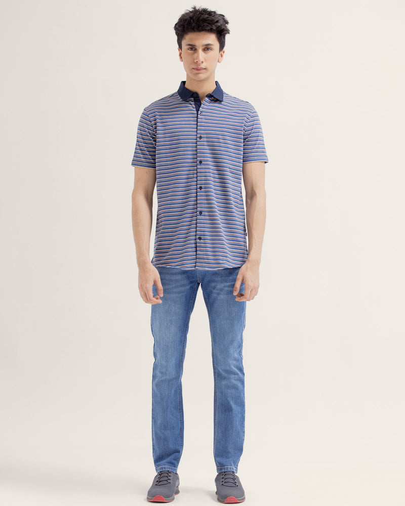 Men Striped Button Down - Engine - Buy Now