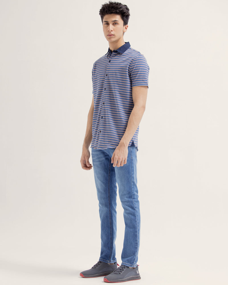Men Striped Button Down - Engine - Buy Now