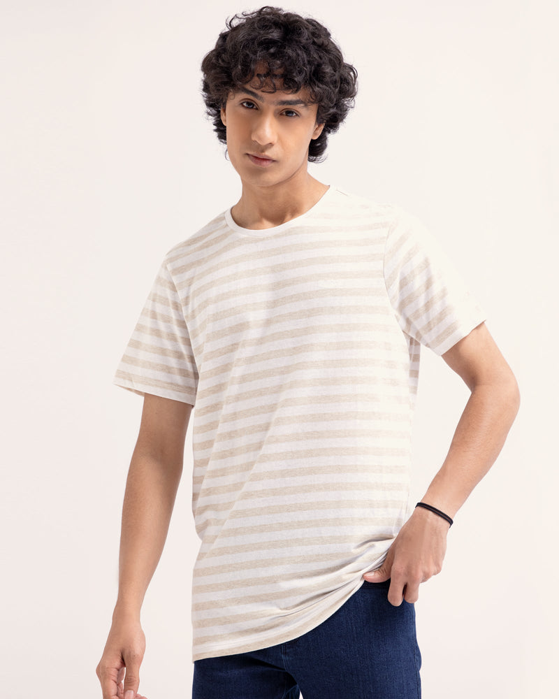 Men Stripped T Shirt - Engine - Buy Now