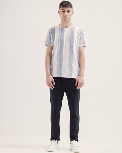 Men Yarn Dyed T Shirt