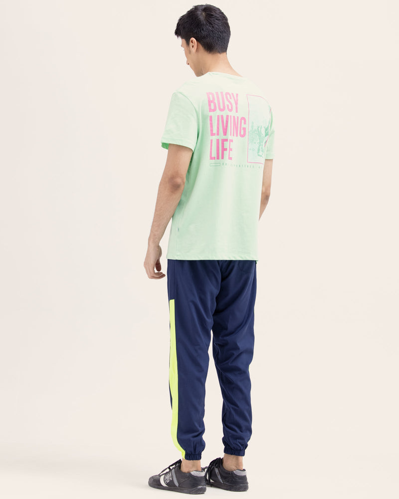 Men "Busy Living Life" T Shirt - Engine - Buy Now