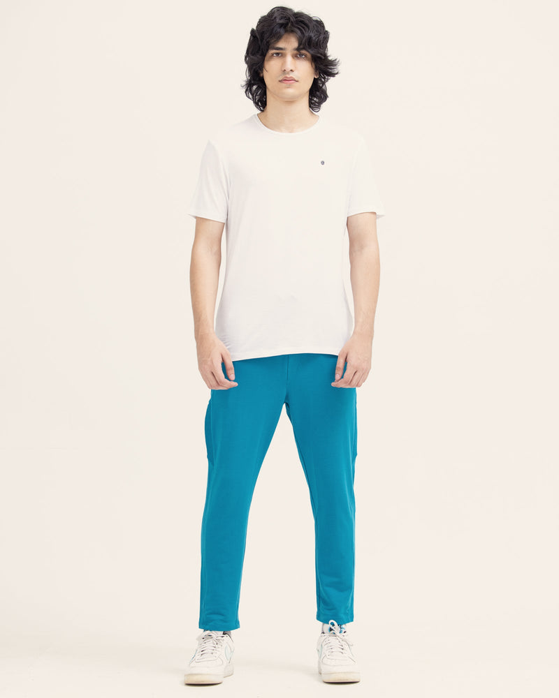 Men Solid White T Shirt - Engine - Buy Now