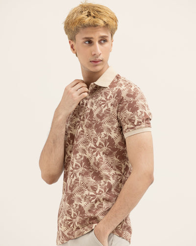 Men Printed Polo