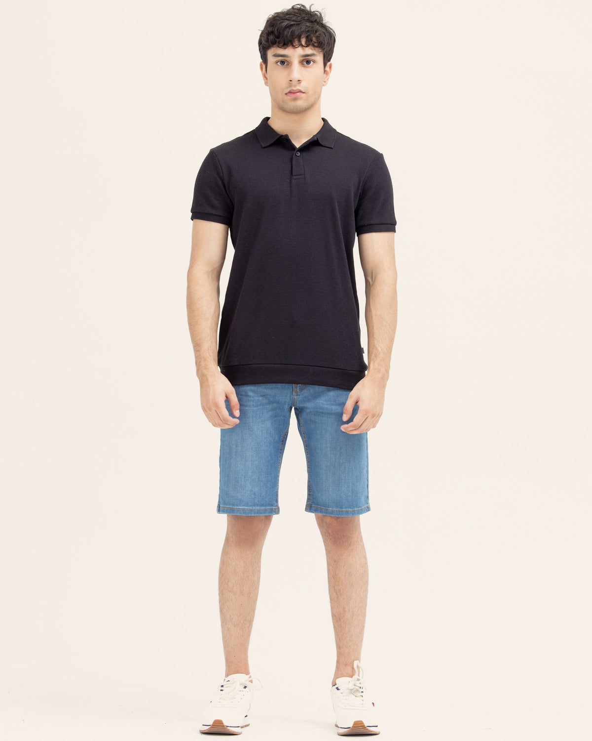 Men Solid Polo Tee - Engine - Buy Now