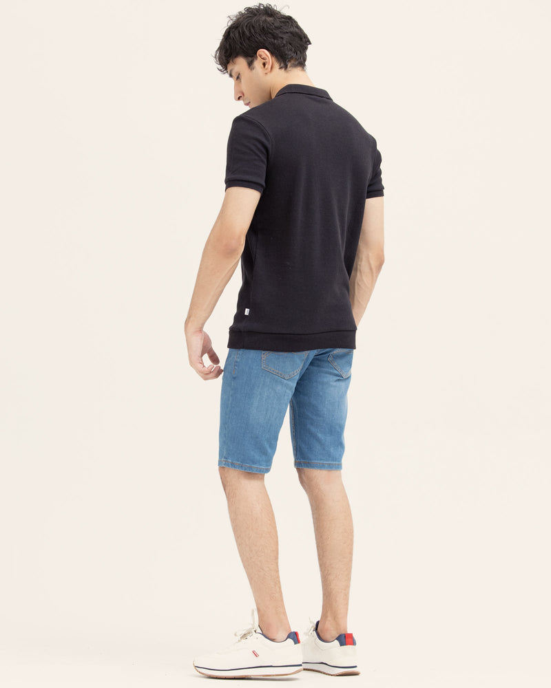 Men Solid Polo Tee - Engine - Buy Now