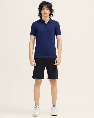 Men Solid Polo Tee