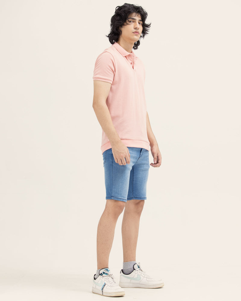 Men Solid Polo Tee - Engine - Buy Now
