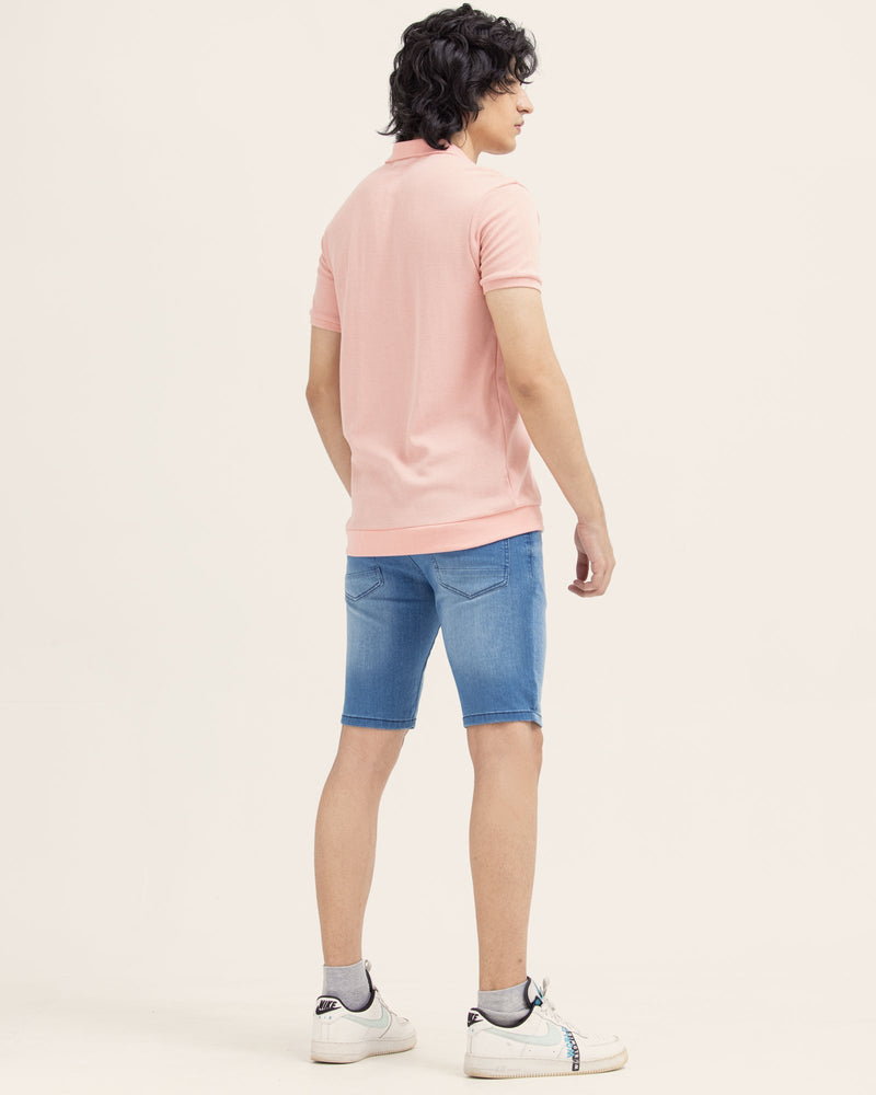 Men Solid Polo Tee - Engine - Buy Now