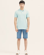 Men Solid Polo Tee - Engine - Buy Now