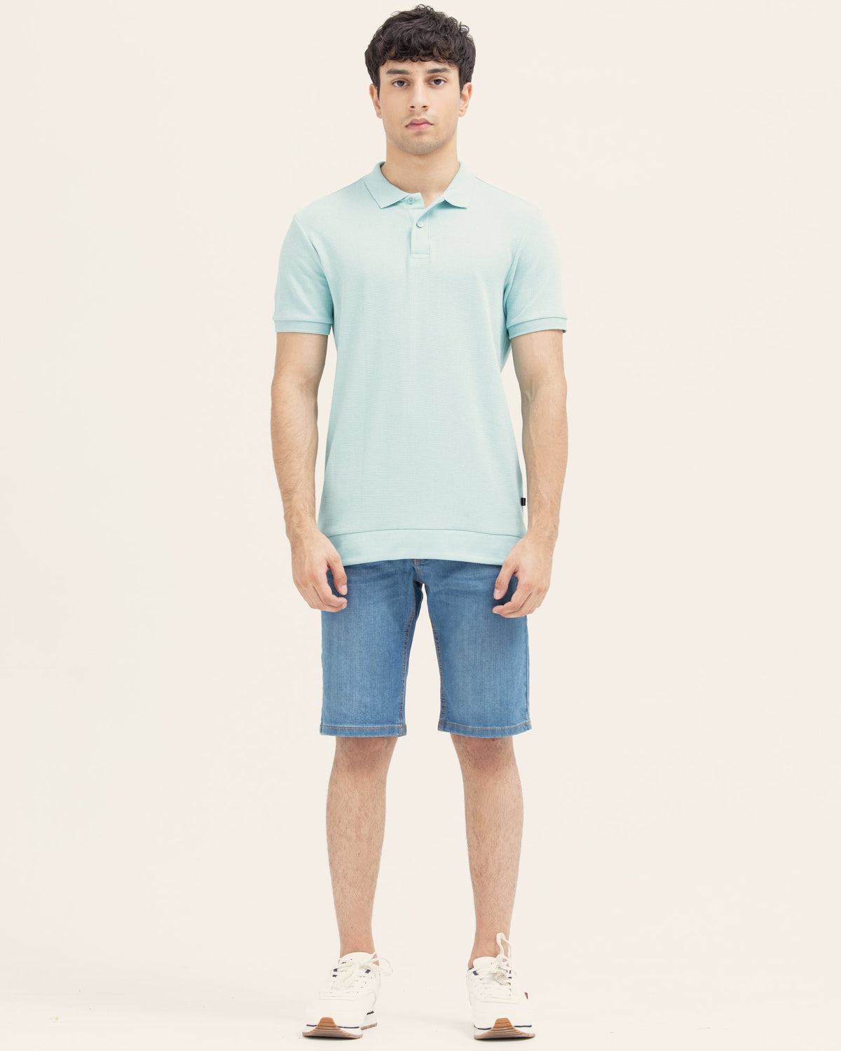 Men Solid Polo Tee - Engine - Buy Now