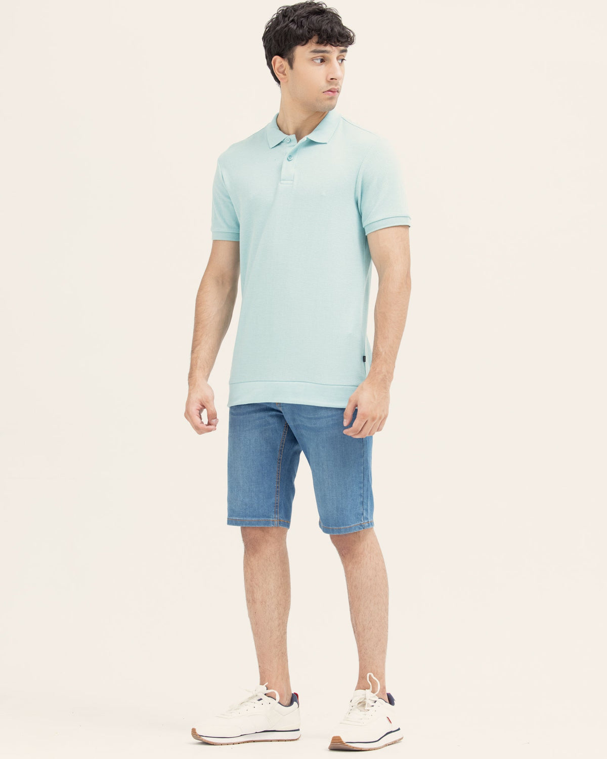 Men Solid Polo Tee - Engine - Buy Now