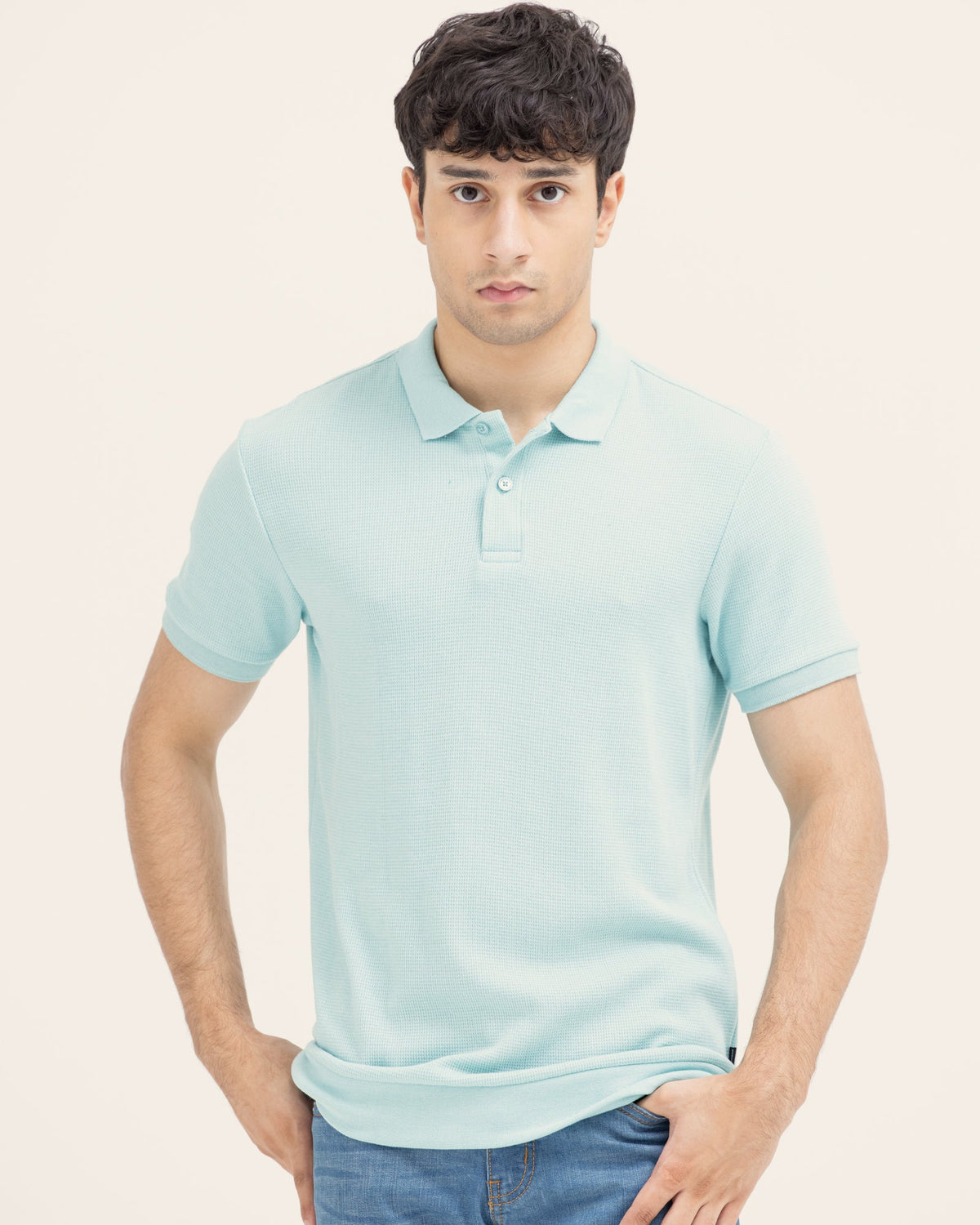 Men Solid Polo Tee - Engine - Buy Now