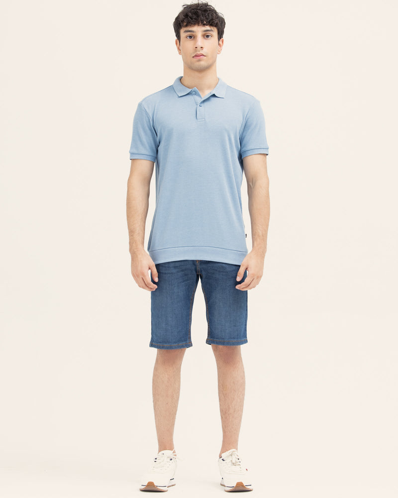 Men Solid Polo Tee - Engine - Buy Now