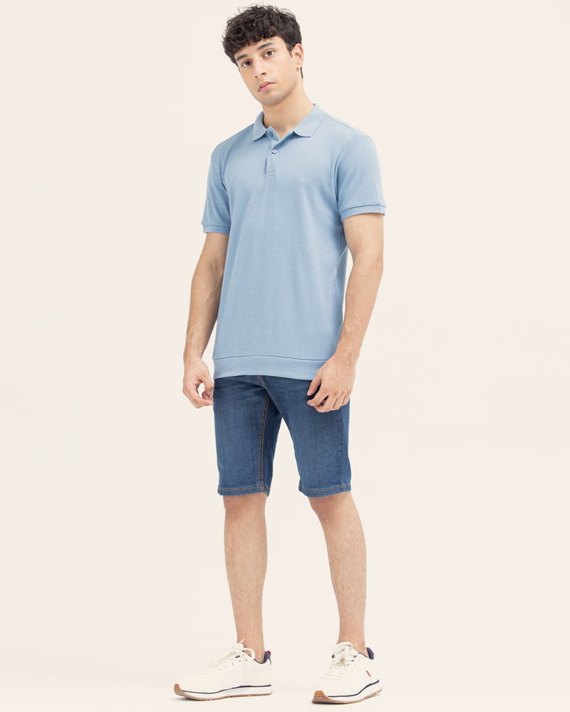Men Solid Polo Tee - Engine - Buy Now