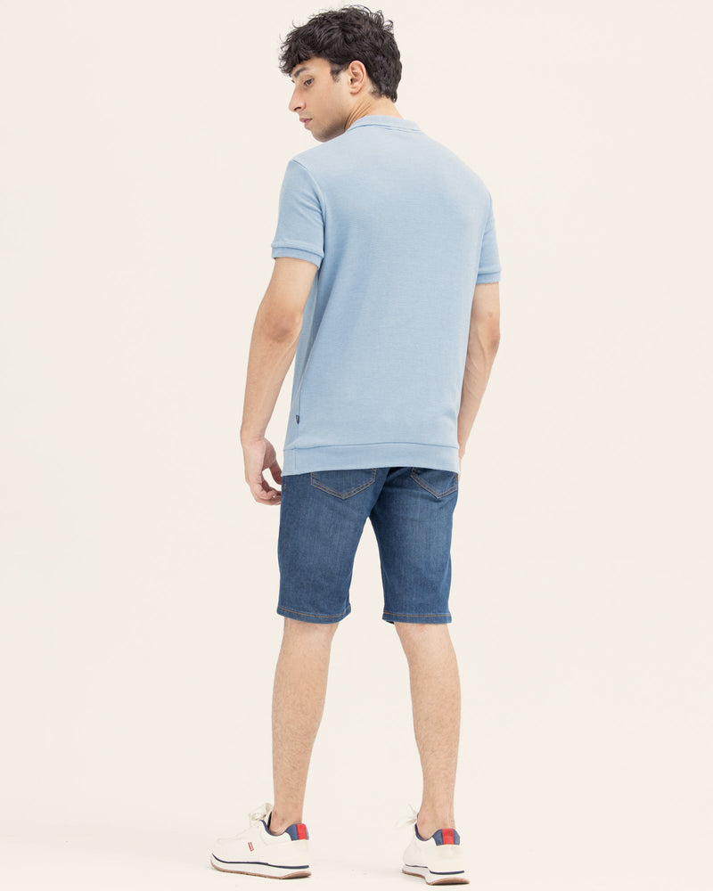 Men Solid Polo Tee - Engine - Buy Now