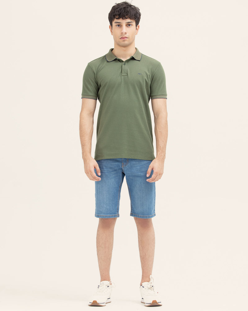 Men Solid Polo - Engine - Buy Now