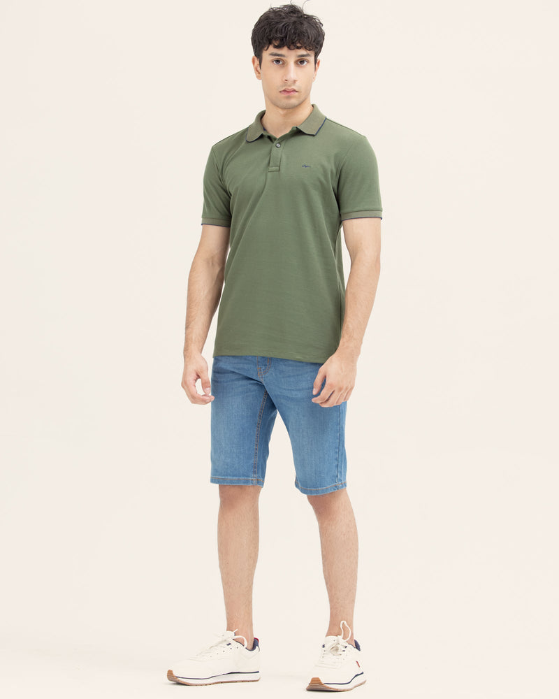 Men Solid Polo - Engine - Buy Now