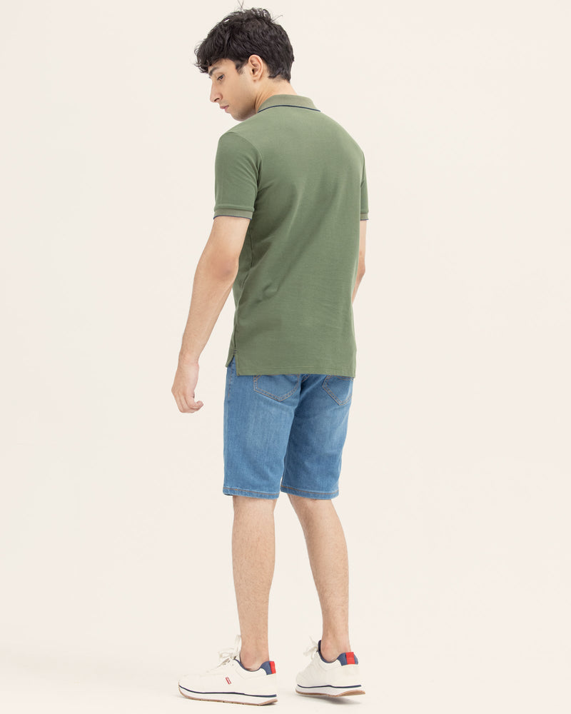 Men Solid Polo - Engine - Buy Now