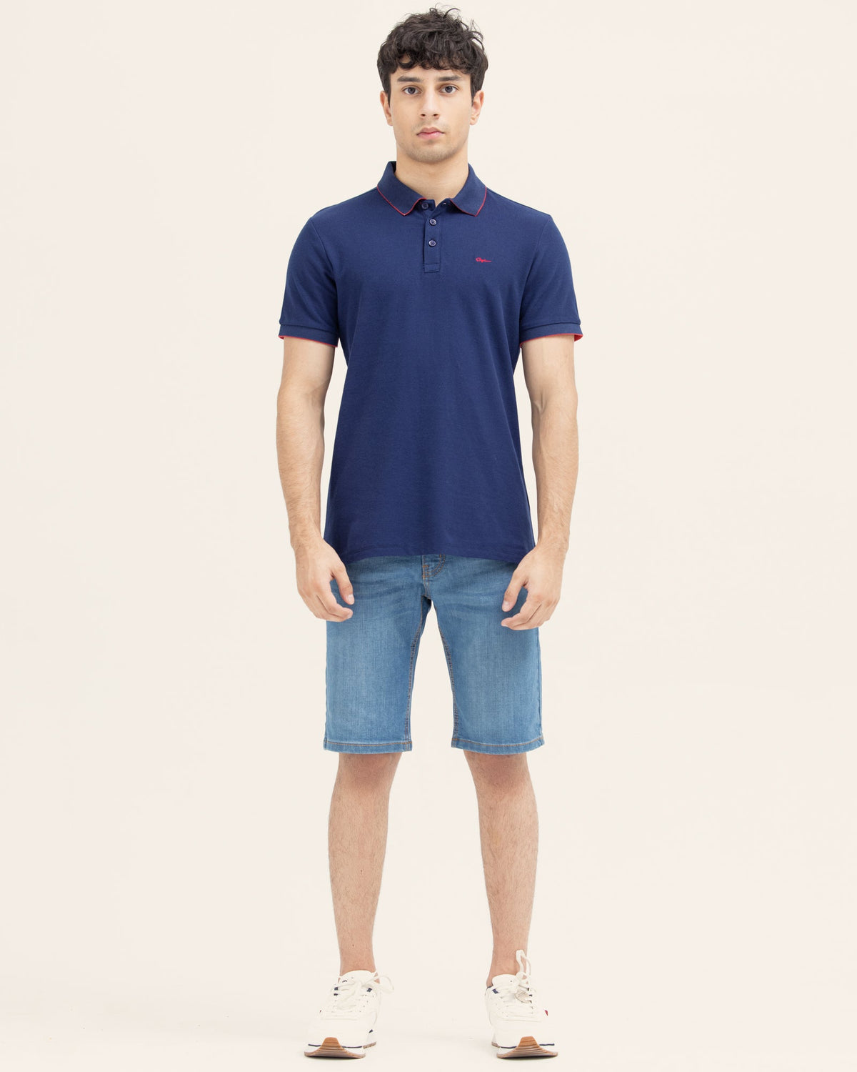 Men Solid Polo Tee - Engine - Buy Now