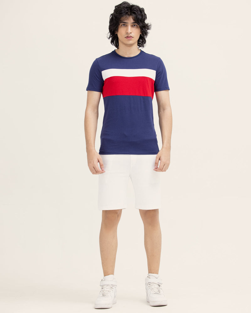 Men Color Block T Shirt - Engine - Buy Now