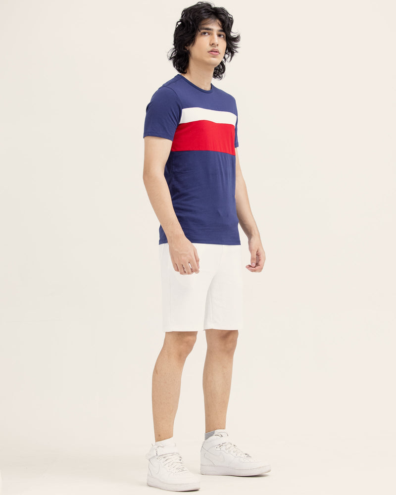 Men Color Block T Shirt - Engine - Buy Now
