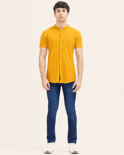 Men Panel Button Down