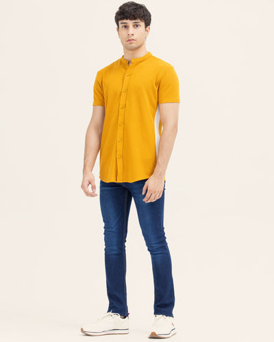Men Panel Button Down