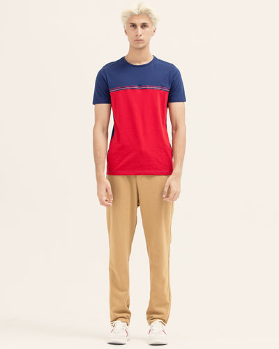 Men Color Block T Shirt