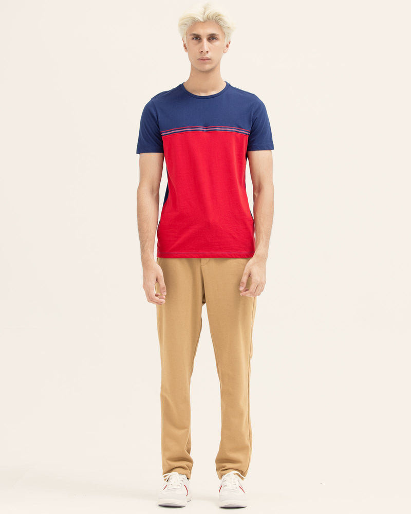 Men Color Block T Shirt - Engine - Buy Now