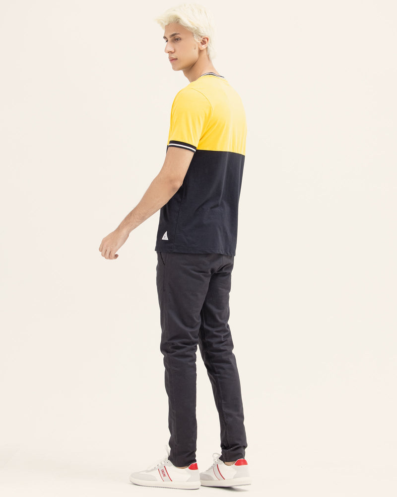 Men Color Block T Shirt - Engine - Buy Now