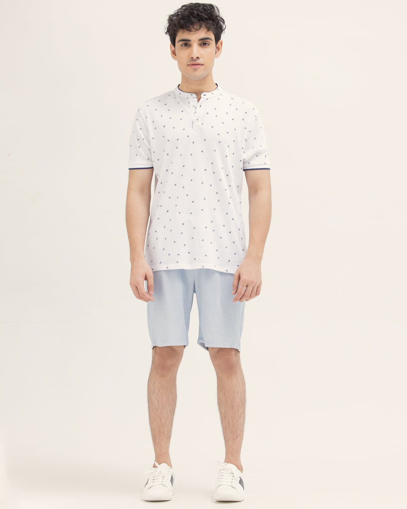 Men Printed Polo Tee - Engine - Buy Now