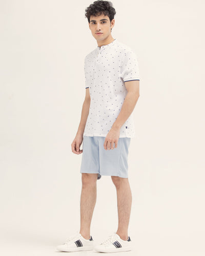 Men Printed Polo Tee