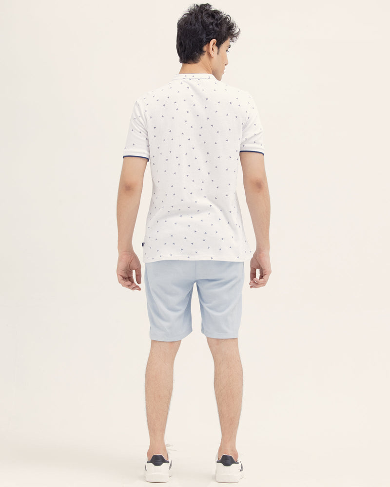 Men Printed Polo Tee - Engine - Buy Now