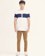 Men Color Block Button Down - Engine - Buy Now