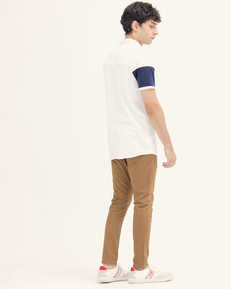Men Color Block Button Down - Engine - Buy Now