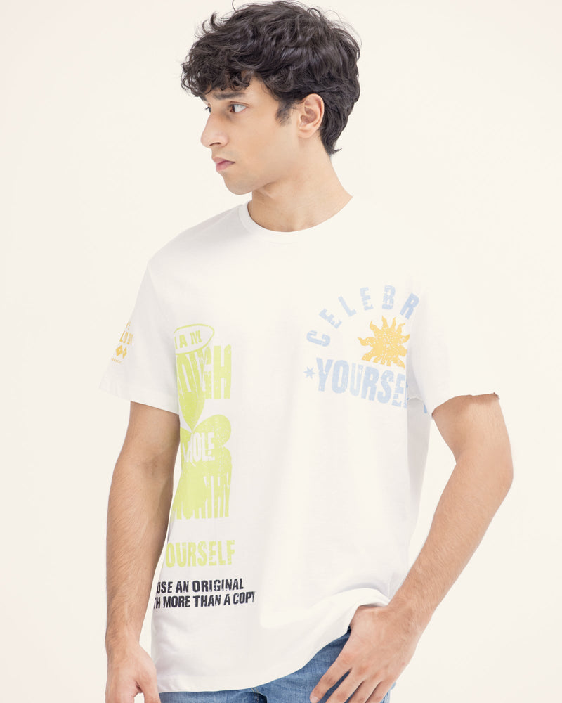 Men "Celebrate Yourself" T Shirt - Engine - Buy Now